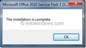 Slipstream Office 2010 Service Pack 1 Step34