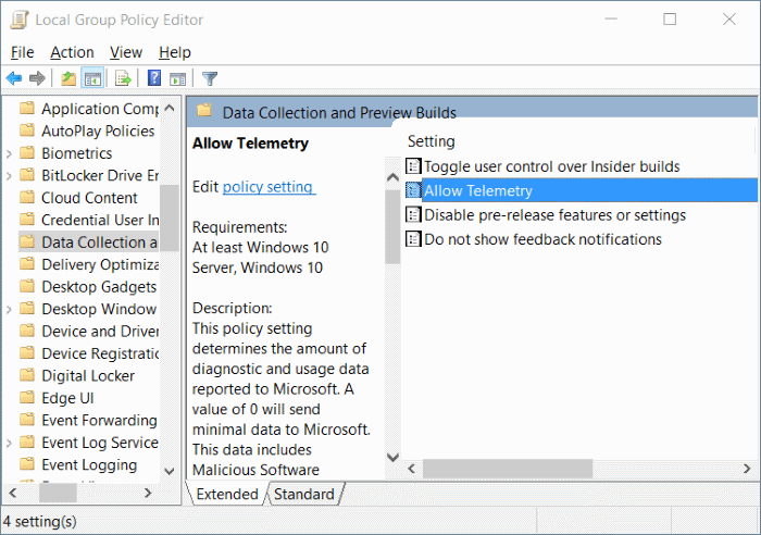 Some settings are managed by your organization in Windows 10 step3