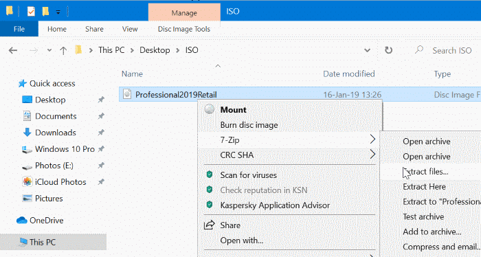 Sorry there was a problem mouting the file while mounting ISO or IMG in Windows 10 pic2