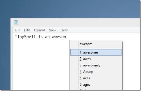 Spell checker for Noteapad and Wordpad Picture2