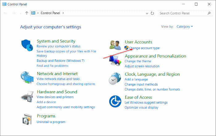 Standard account to administrator account Windows 10 pic7