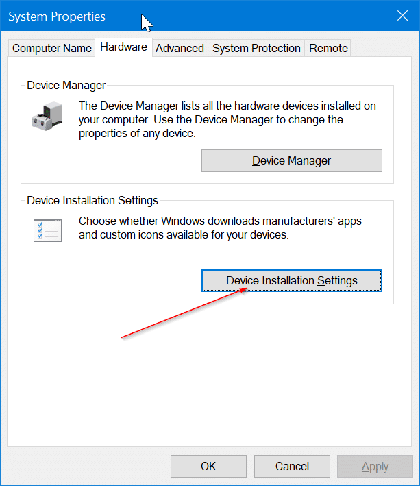Stop Windows 10 from automatically installing printer and scanner app pic1