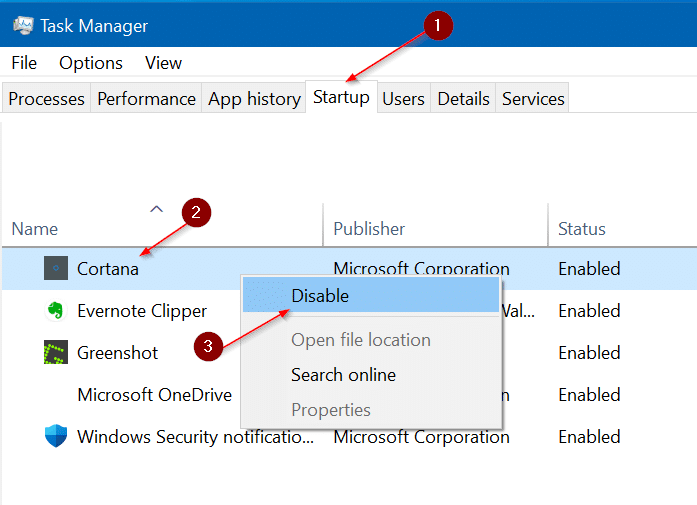 Stop cortana from loading with Windows 10 pic3