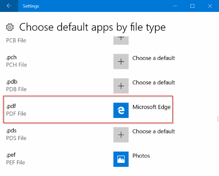 stop edge from opening PDF files 