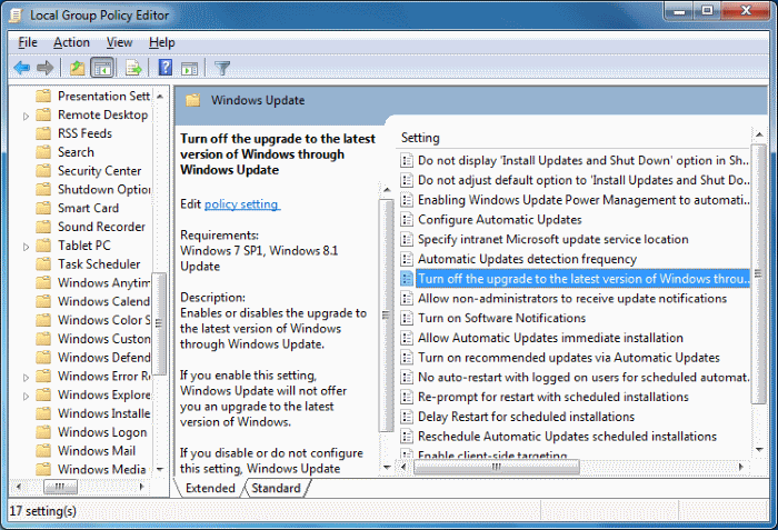 Stop upgrade to Windows 10 pic1