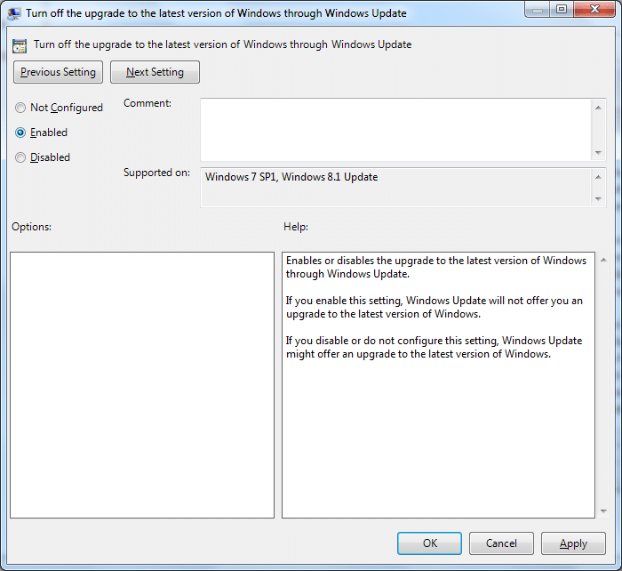 Stop upgrade to Windows 10 pic2