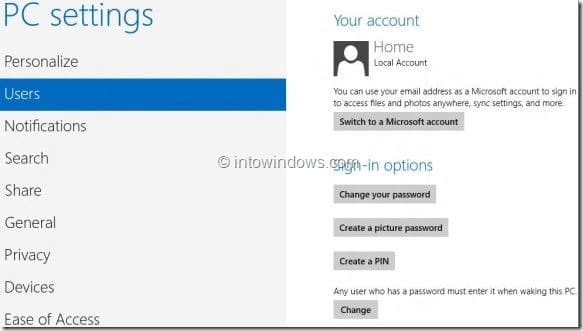 Switch to Microsoft Account