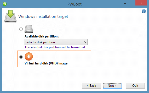Test Drive Windows 8.1 Without Installing Step3