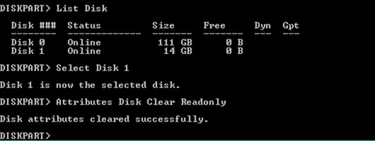 The Disk is write-protected error solution8