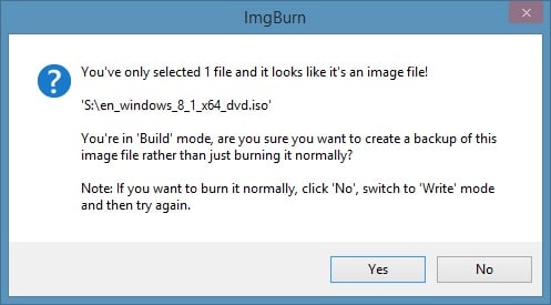 The Selected File is not a valid ISO file Step4