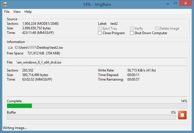 The Selected File is not a valid ISO file Step8