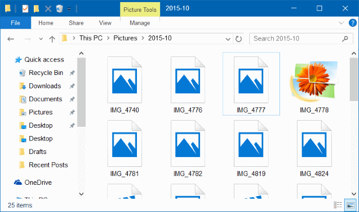 Thumbnails now showing in Windows 10 file explorer
