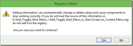 Toggle Start menu or start screen picture1