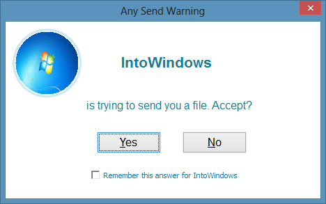 Transfer Big Files From PC To PC step2