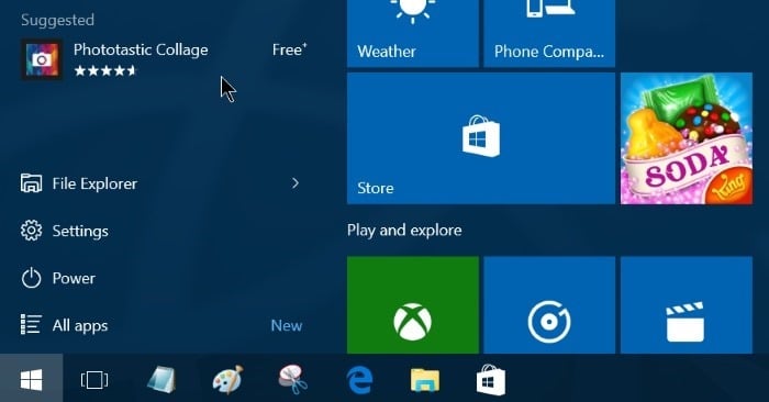 Turn off app suggestions in start menu Windows 10 pic4