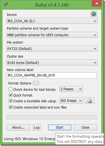 UEFI bootable USB of Windows 10