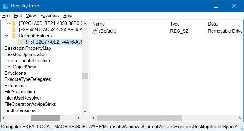 USB drive appears twice 5
