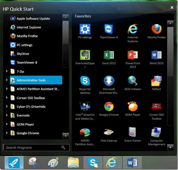 Uninstall HP Quick Start