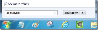 Uninstall Internet Explorer 10 Step1