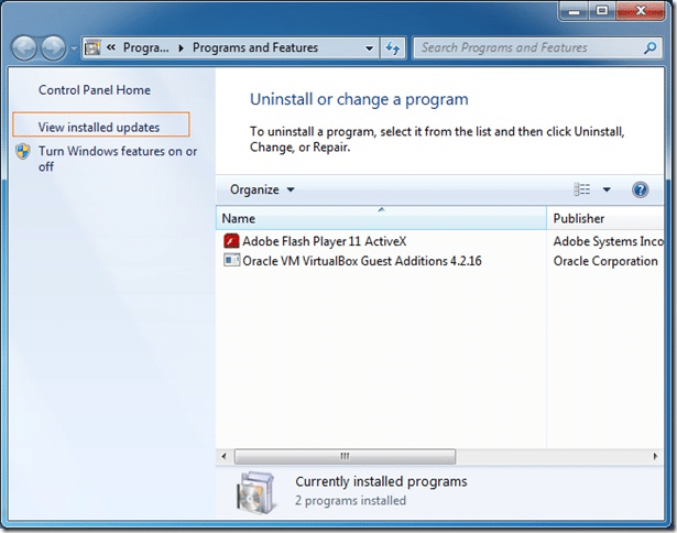 Uninstall Internet Explorer IE from Windows 7 Picture2