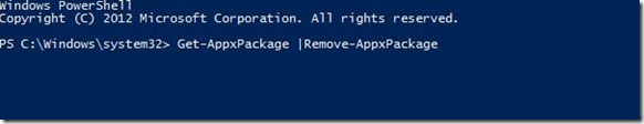 Uninstall Native Windows 8 apps