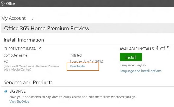 Uninstall Office 2013