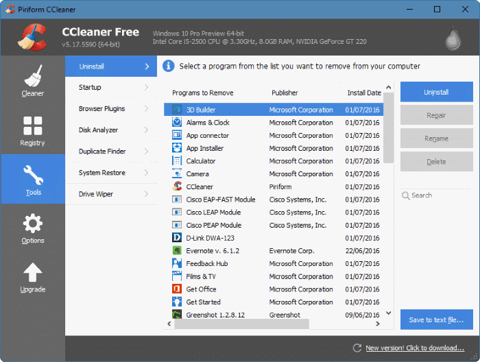 Uninstall Windows 10 apps pic1
