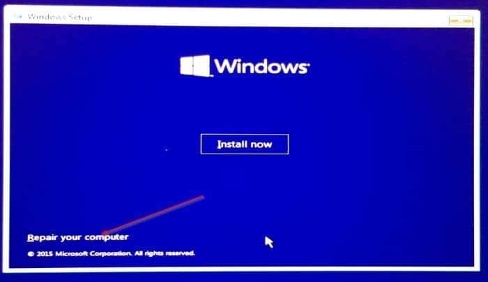 Uninstall Windows 10 updates when PC is not booting (01)