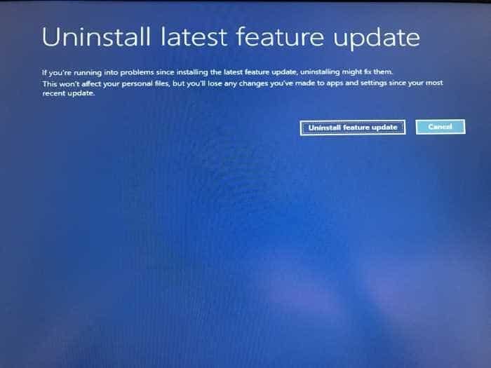 Uninstall Windows 10 updates when PC is not booting (8)