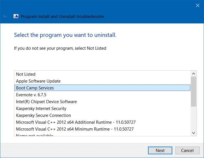 Uninstall boot camp from Windows 10 pic3
