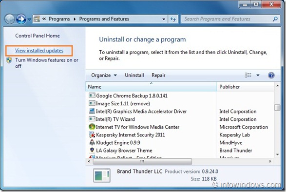 Uninstall Office 2010 SP1 Beta step2