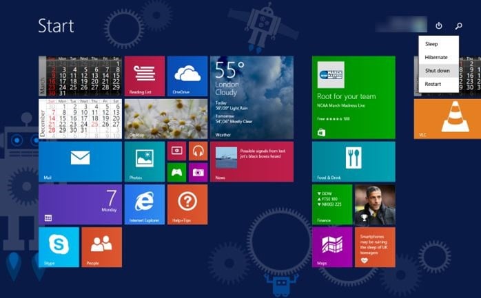 Uninstalling Windows 8.1 Update