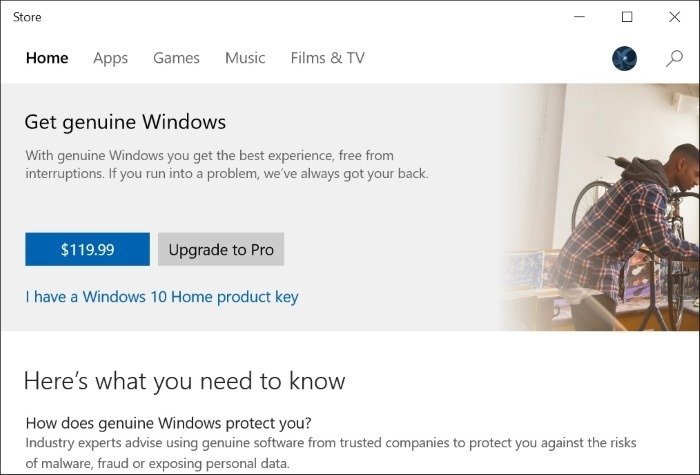 Upgrade Windows 10 Home to Pro Step4
