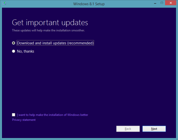 Upgrade Windows 8.1 Preview To RTM Step12