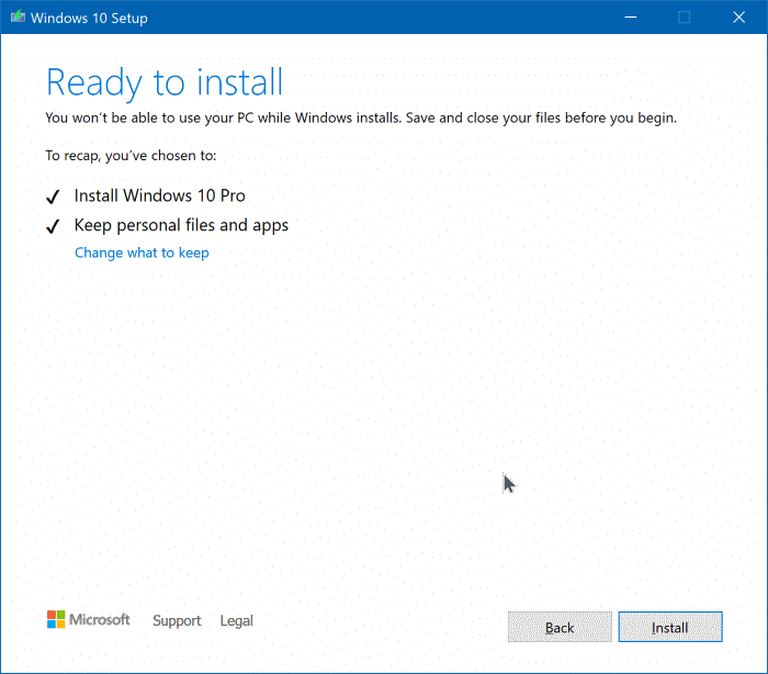 Upgrade to Windows 10 version 1909 pic4