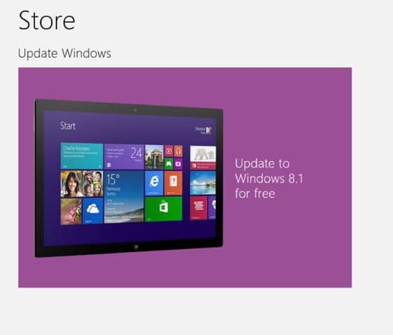 Upgrade to Windows 8.1 for free