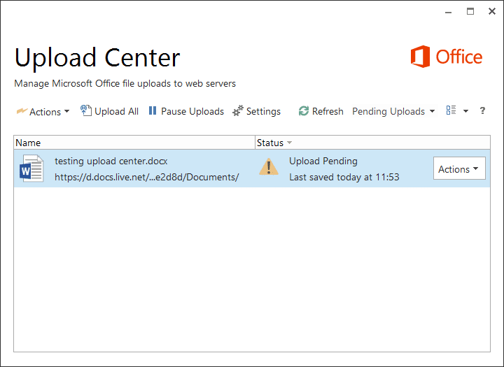 Upload Center