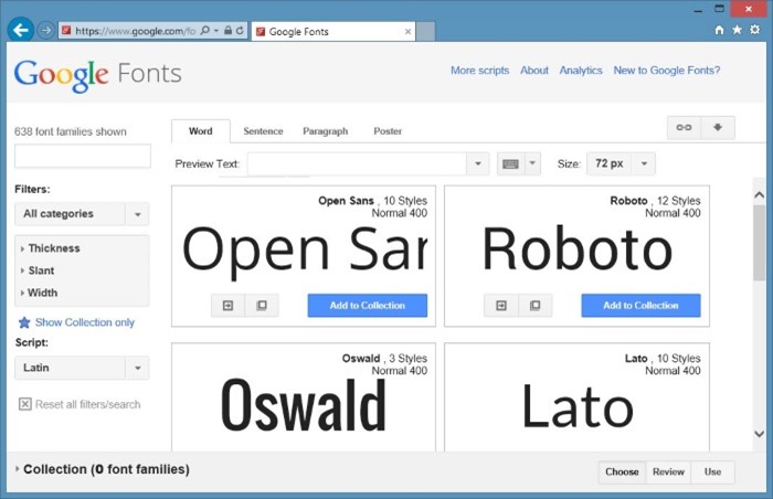 Use Google Fonts in Microsoft Office 2010 and 2013 step01