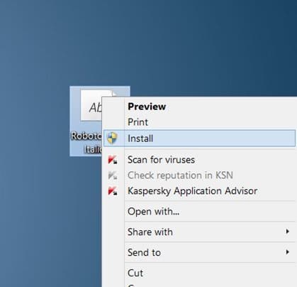 Use Google Fonts in Microsoft Office 2010 and 2013 step4