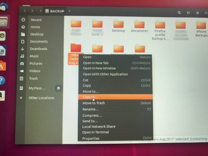 Use ubuntu to backup files from unbootable PC