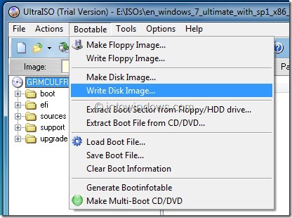 Use UltraISO To Make USB Bootable Step4