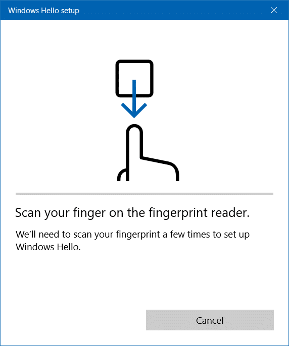 Use fingerprint to sign in to Windows 10 (8)