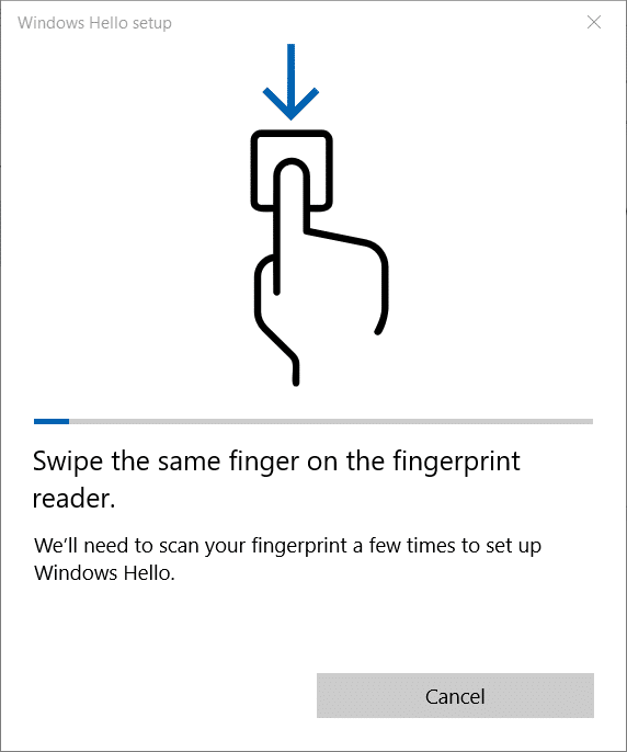 Use fingerprint to sign in to Windows 10 (9)