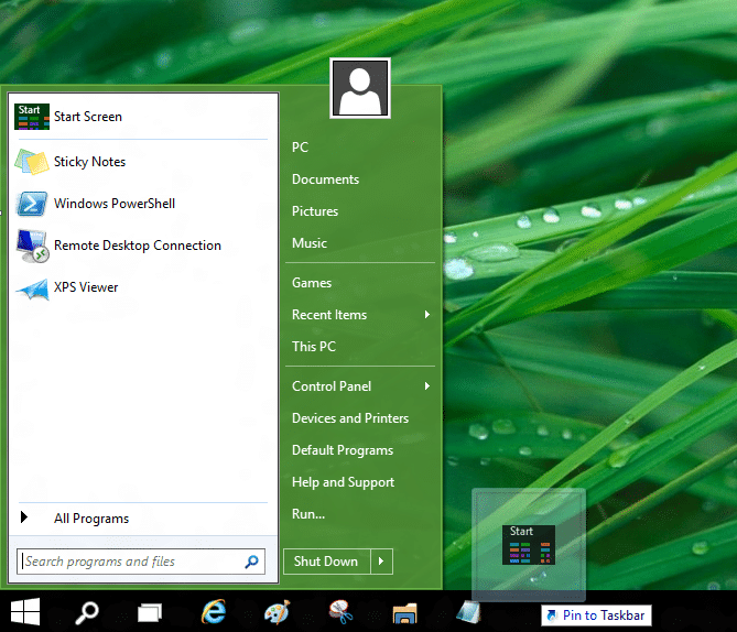Use old and new Start together in Windows 10 OS