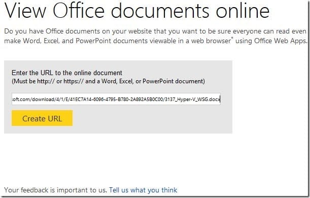 View Word, Excel, PowerPoint In Web Browser Step4