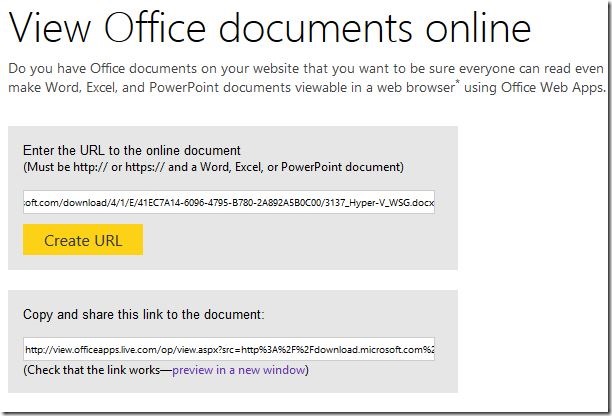 View Word, Excel, PowerPoint In Web Browser Step5