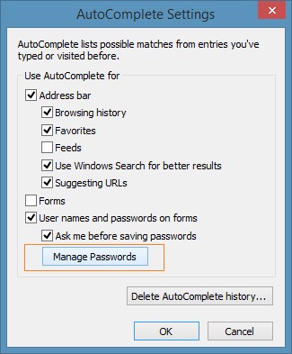 View and backup passwords in Internet Explorer step3