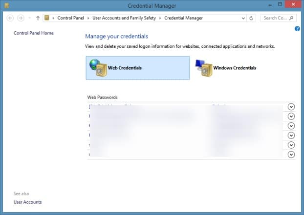 View and backup passwords in Internet Explorer step4