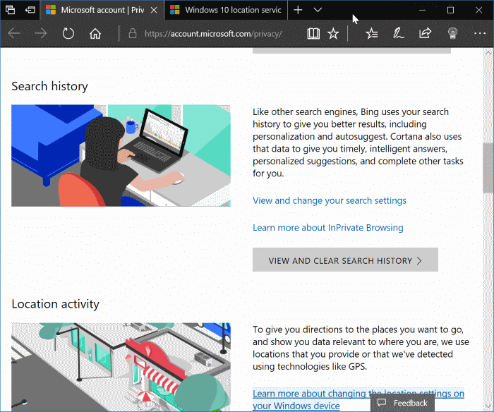 View and clear activity history in Windows (3)