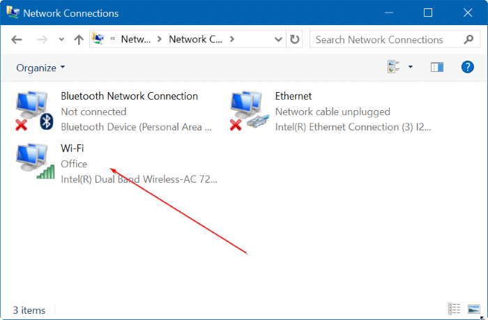 View saved WiFi password in Windows 10 Step3